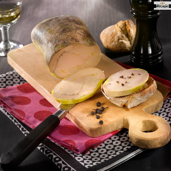 Lobe de foie gras de canard entier mi-cuit poché - 400 gr - Vente Foie gras  entier mi-cuit Médaillé